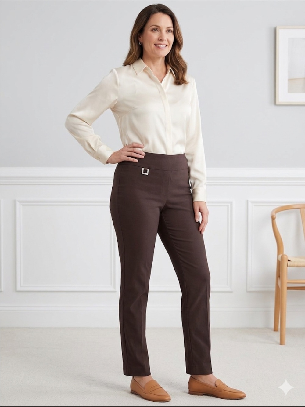 Peck & Peck Women’s Brown Dress Pants Size 8P